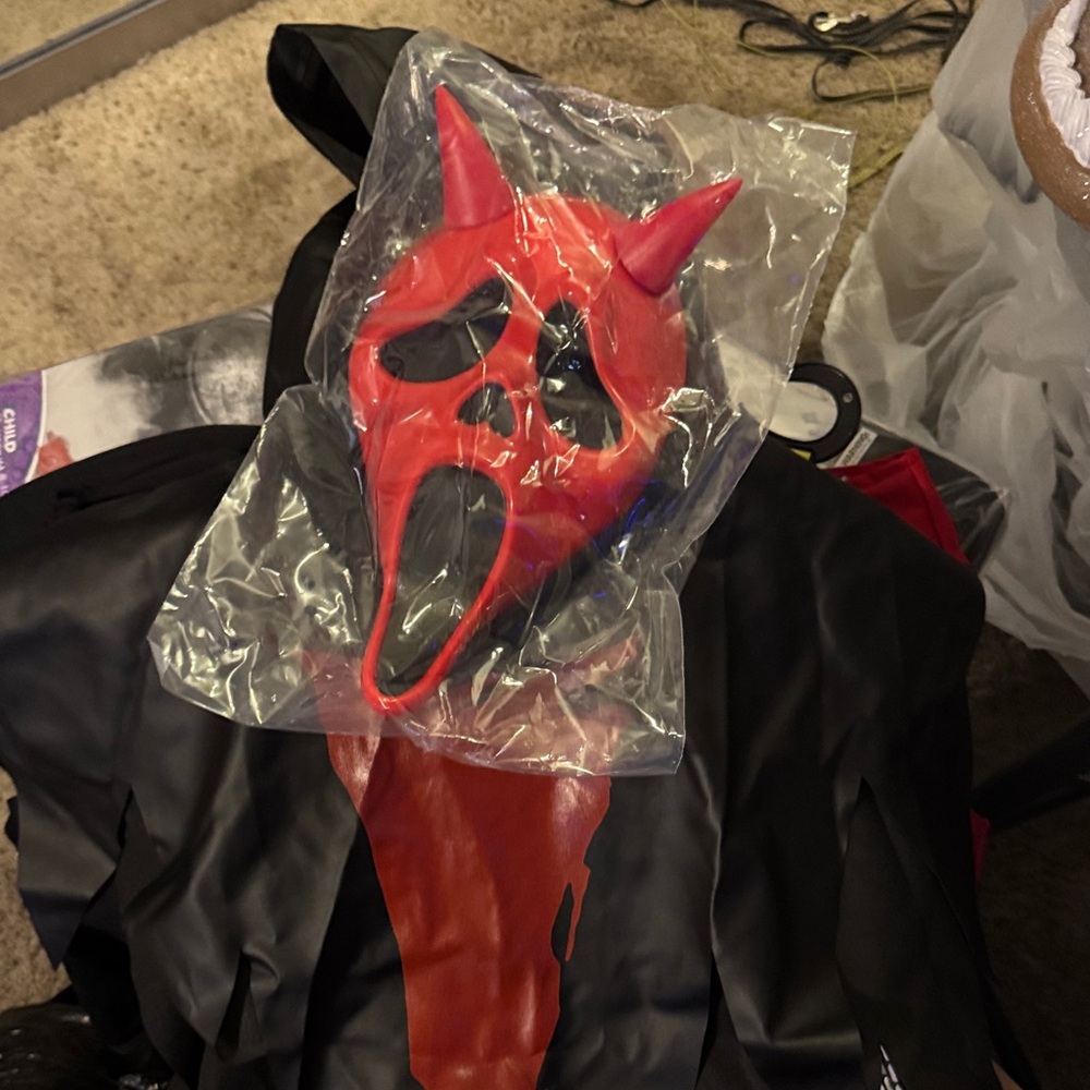Fiery Red Demon Kids Costume